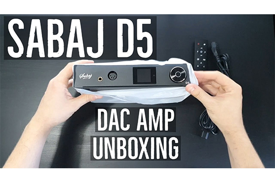 Sabaj D5 DAC & Headphone Amp unboxing